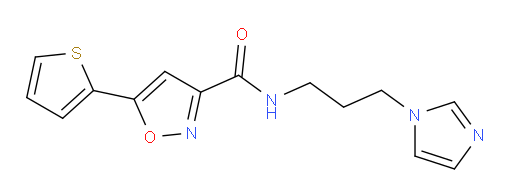 5-(Thiophen-2-yl)isoxazole-3-carboxylic acid [3-(imidazol-1-yl)propyl]amide