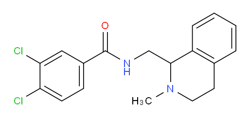 3,4-Dichloro-N-[(1,2,3,4-tetrahydro-2-methyl-1-isoquinolinyl)methyl]benzamide (ACI)