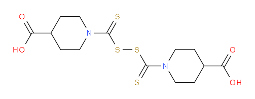 4-Piperidinecarboxylic acid, 1,1′-(dithiodicarbonothioyl)bis- (9CI)
