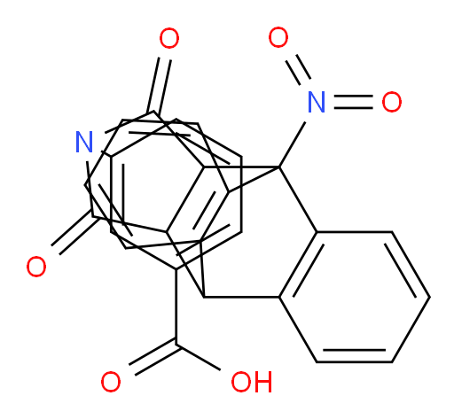 3-(1,3,3a,4,9,9a-Hexahydro-4-nitro-1,3-dioxo-4,9[1′,2′]-benzeno-2H-benz[f]isoindol-2-yl)benzoic acid (ACI)