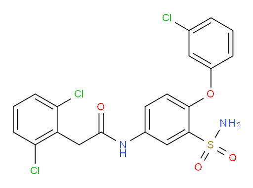 N-[3-(Aminosulfonyl)-4-(3-chlorophenoxy)phenyl]-2,6-dichlorobenzeneacetamide (ACI)