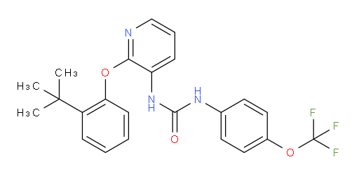 N-[2-[2-(1,1-Dimethylethyl)phenoxy]-3-pyridinyl]-N′-[4-(trifluoromethoxy)phenyl]urea (ACI)