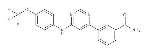 3-[6-[[4-(Trifluoromethoxy)phenyl]amino]-4-pyrimidinyl]benzamide (ACI)