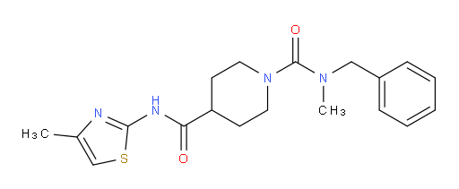 N1-Methyl-N4-(4-methyl-2-thiazolyl)-N1-(phenylmethyl)-1,4-piperidinedicarboxamide (ACI)