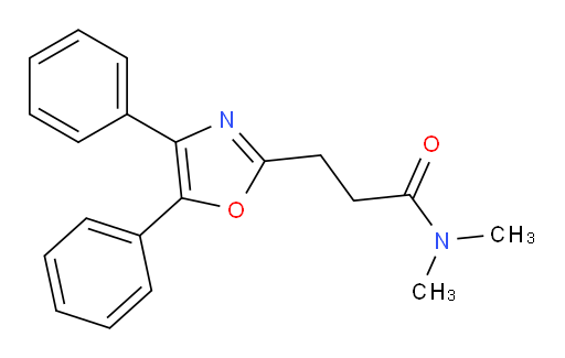 N,N-Dimethyl-4,5-diphenyl-2-oxazolepropanamide (ACI)