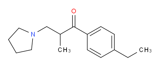 1-(4-Ethylphenyl)-2-methyl-3-(1-pyrrolidinyl)-1-propanone (ACI)
