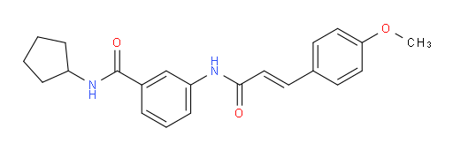 N-Cyclopentyl-3-[[3-(4-methoxyphenyl)-1-oxo-2-propen-1-yl]amino]benzamide (ACI)