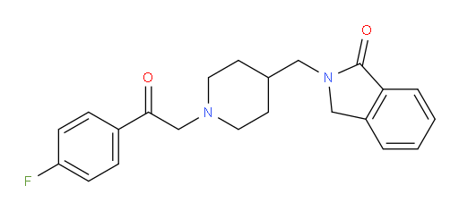 2-[[1-[2-(4-Fluorophenyl)-2-oxoethyl]-4-piperidinyl]methyl]-2,3-dihydro-1H-isoindol-1-one (ACI)