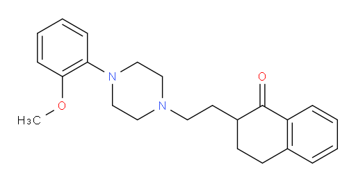 3,4-Dihydro-2-[2-[4-(2-methoxyphenyl)-1-piperazinyl]ethyl]-1(2H)-naphthalenone (ACI)