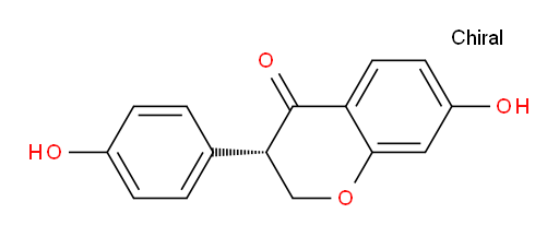 (3S)-2,3-Dihydro-7-hydroxy-3-(4-hydroxyphenyl)-4H-1-benzopyran-4-one (ACI)