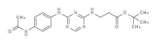 N-[4-[[4-(Acetylamino)phenyl]amino]-1,3,5-triazin-2-yl]-β-alanine 1,1-dimethylethyl ester (ACI)