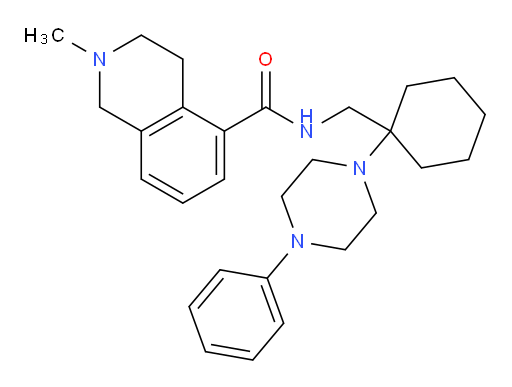 1,2,3,4-Tetrahydro-2-methyl-N-[[1-(4-phenyl-1-piperazinyl)cyclohexyl]methyl]-5-isoquinolinecarboxamide (ACI)