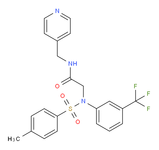 2-[[(4-Methylphenyl)sulfonyl][3-(trifluoromethyl)phenyl]amino]-N-(4-pyridinylmethyl)acetamide (ACI)