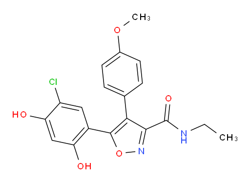 5-(5-Chloro-2,4-dihydroxyphenyl)-N-ethyl-4-(4-methoxyphenyl)-3-isoxazolecarboxamide (ACI)