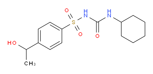 N-[(Cyclohexylamino)carbonyl]-4-(1-hydroxyethyl)benzenesulfonamide (ACI)