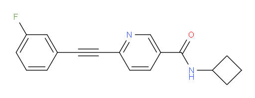 N-Cyclobutyl-6-[2-(3-fluorophenyl)ethynyl]-3-pyridinecarboxamide (ACI)