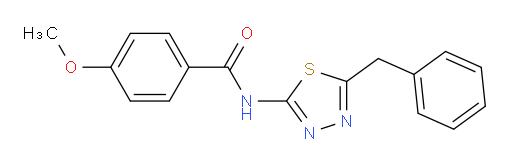 4-Methoxy-N-[5-(phenylmethyl)-1,3,4-thiadiazol-2-yl]benzamide (ACI)