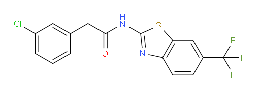 3-Chloro-N-[6-(trifluoromethyl)-2-benzothiazolyl]benzeneacetamide (ACI)
