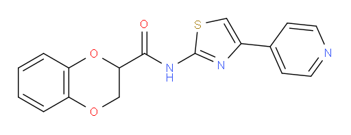 2,3-Dihydro-N-[4-(4-pyridinyl)-2-thiazolyl]-1,4-benzodioxin-2-carboxamide (ACI)