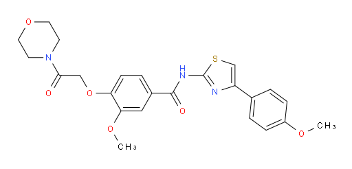3-Methoxy-N-[4-(4-methoxyphenyl)-2-thiazolyl]-4-[2-(4-morpholinyl)-2-oxoethoxy]benzamide (ACI)