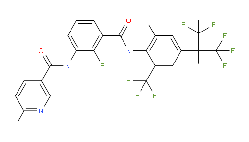 6-Fluoro-N-[2-fluoro-3-[[[2-iodo-4-[1,2,2,2-tetrafluoro-1-(trifluoromethyl)ethyl]-6-(trifluoromethyl)phenyl]amino]carbonyl]phenyl]-3-pyridinecarboxamide (ACI)