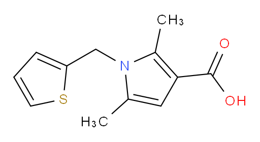 2,5-Dimethyl-1-(2-thienylmethyl)-1H-pyrrole-3-carboxylic acid (ACI)