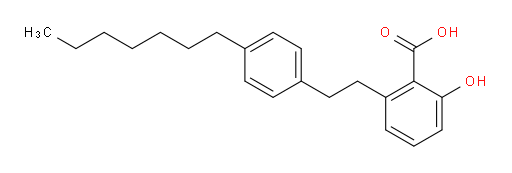 2-[2-(4-Heptylphenyl)ethyl]-6-hydroxybenzoic acid (ACI)
