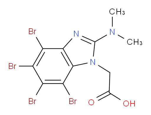 4,5,6,7-Tetrabromo-2-(dimethylamino)-1H-benzimidazole-1-acetic acid (ACI)