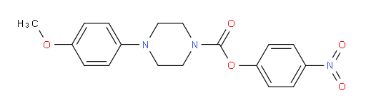 4-Nitrophenyl 4-(4-methoxyphenyl)-1-piperazinecarboxylate (ACI)
