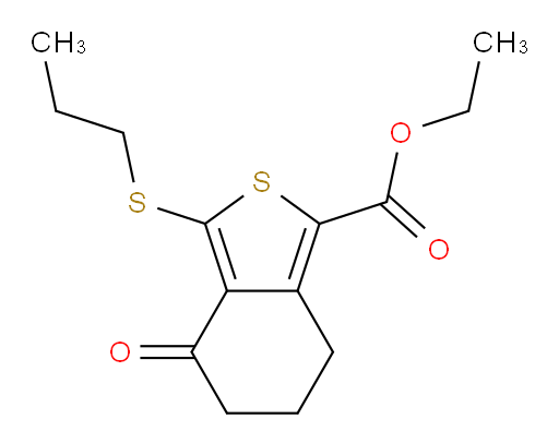 Ethyl 4,5,6,7-tetrahydro-4-oxo-3-(propylthio)benzo[c]thiophene-1-carboxylate (ACI)