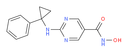 N-Hydroxy-2-[(1-phenylcyclopropyl)amino]-5-pyrimidinecarboxamide (ACI)