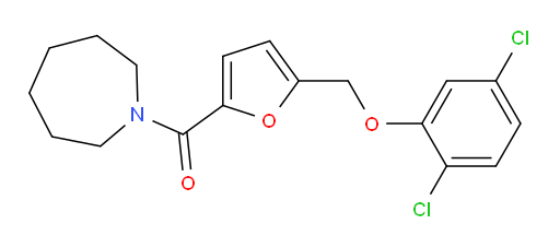 [5-[(2,5-Dichlorophenoxy)methyl]-2-furanyl](hexahydro-1H-azepin-1-yl)methanone (ACI)