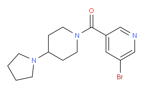 (5-Bromo-3-pyridinyl)[4-(1-pyrrolidinyl)-1-piperidinyl]methanone (ACI)