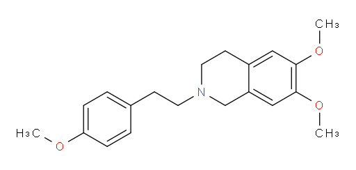 1,2,3,4-Tetrahydro-6,7-dimethoxy-2-[2-(4-methoxyphenyl)ethyl]isoquinoline (ACI)