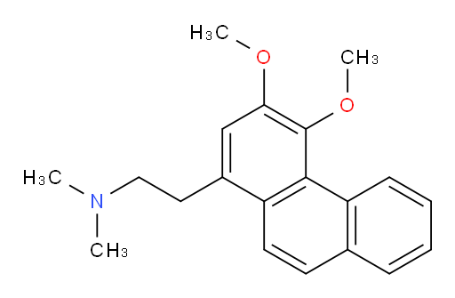 3,4-Dimethoxy-N,N-dimethyl-1-phenanthreneethanamine (ACI)