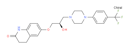 2(1H)-Quinolinone, 3,4-dihydro-6-[(2R)-2-hydroxy-3-[4-[4-(trifluoromethyl)phenyl]-1-piperazinyl]propoxy]- (ACI)