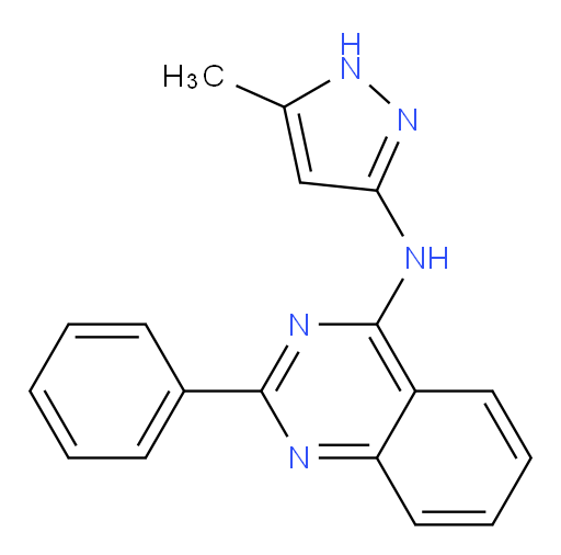 N-(5-Methyl-1H-pyrazol-3-yl)-2-phenyl-4-quinazolinamine (ACI)