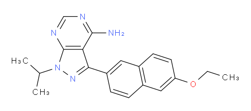 3-(6-Ethoxy-2-naphthalenyl)-1-(1-methylethyl)-1H-pyrazolo[3,4-d]pyrimidin-4-amine (ACI)