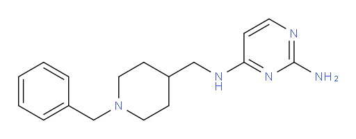 N4-[[1-(Phenylmethyl)-4-piperidinyl]methyl]-2,4-pyrimidinediamine (ACI)