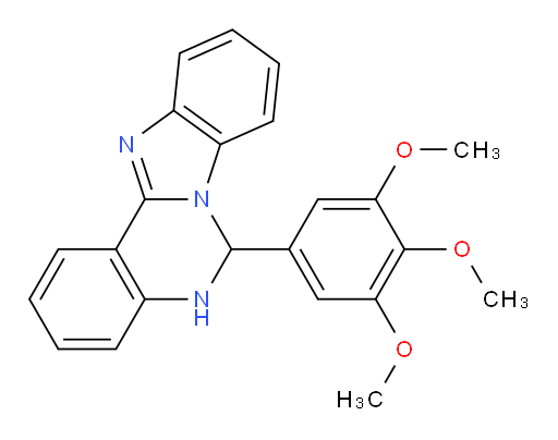 5,6-Dihydro-6-(3,4,5-trimethoxyphenyl)benzimidazo[1,2-c]quinazoline (ACI)