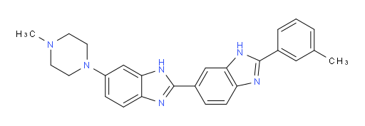 2′-(3-Methylphenyl)-6-(4-methyl-1-piperazinyl)-2,6′-bibenzimidazole (ACI)
