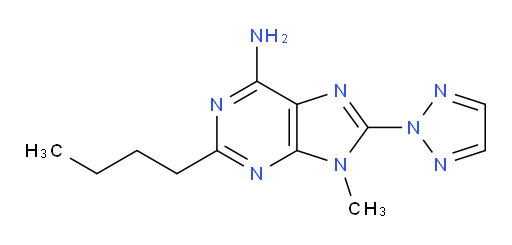 2-Butyl-9-methyl-8-(2H-1,2,3-triazol-2-yl)-9H-purin-6-amine (ACI)