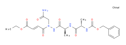 N-[(Phenylmethoxy)carbonyl]-L-alanyl-L-alanine 2-(2-amino-2-oxoethyl)-2-[(2E)-4-ethoxy-1,4-dioxo-2-buten-1-yl]hydrazide (ACI)