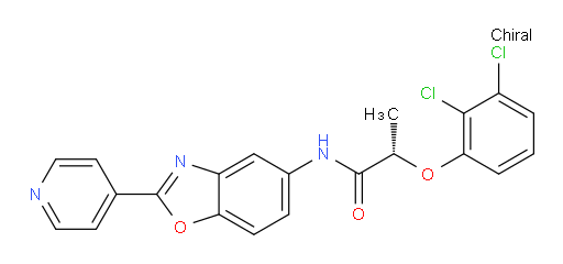 (2S)-2-(2,3-Dichlorophenoxy)-N-[2-(4-pyridinyl)-5-benzoxazolyl]propanamide (ACI)