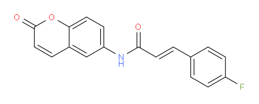 (2E)-3-(4-Fluorophenyl)-N-(2-oxo-2H-1-benzopyran-6-yl)-2-propenamide (ACI)