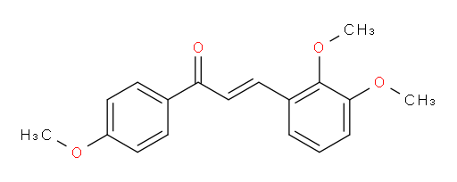 (2E)-3-(2,3-Dimethoxyphenyl)-1-(4-methoxyphenyl)-2-propen-1-one (ACI)
