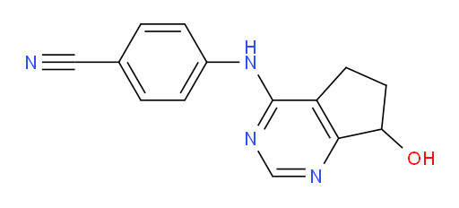 4-[(6,7-Dihydro-7-hydroxy-5H-cyclopentapyrimidin-4-yl)amino]benzonitrile (ACI)