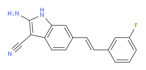 2-Amino-6-[2-(3-fluorophenyl)ethenyl]-1H-indole-3-carbonitrile (ACI)