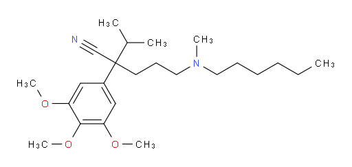 α-[3-(Hexylmethylamino)propyl]-3,4,5-trimethoxy-α-(1-methylethyl)benzeneacetonitrile (ACI)