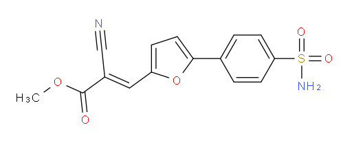 Methyl 3-[5-[4-(aminosulfonyl)phenyl]-2-furanyl]-2-cyano-2-propenoate (ACI)